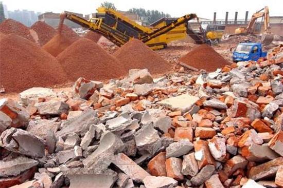 建筑垃圾加工現場